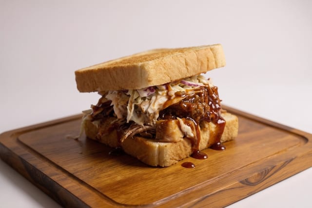BBQ Pulled Pork Sandwich.